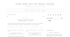 Desktop Screenshot of forthejoyofrealfood.com